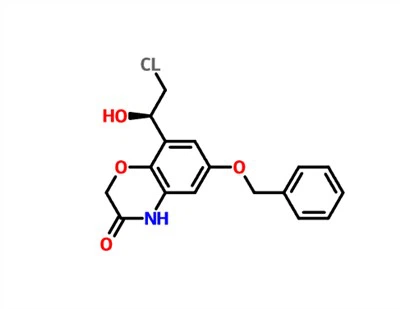 6-benziloksi-8-((R)-2-kloro-1-hidroksi-etil)-4H-benzo[1,4]-oksazin-3- ena ŠT. CAS: 869478-11-5