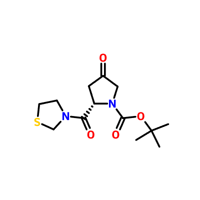CAS 401564-36-1|(2S)-4-okso-2-(3-tiazolidinilkarbonil)-1-pirolidinkarboksilna kislina terc.-butil ester