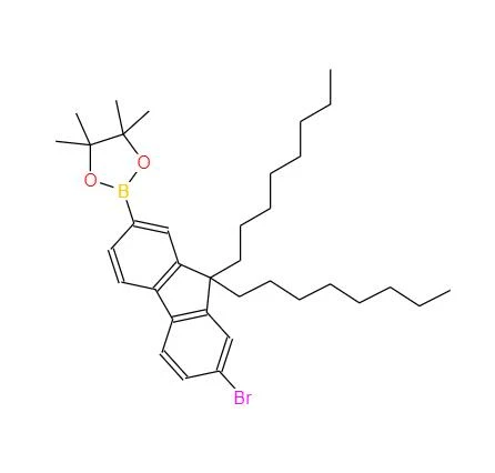 CAS:620624-96-6丨2-(7-Bromo-9,9-dioktil-9H-fluoren-2-il){{8 }},4,5,5-tetrametil-[1,3,2]dioksaborolan